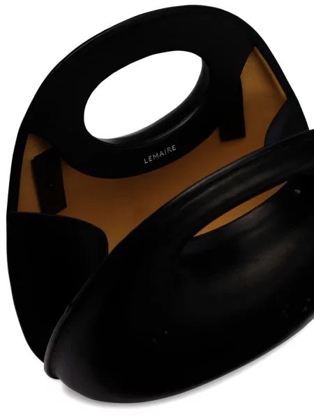 Geanta de piele Lemaire din piele negru