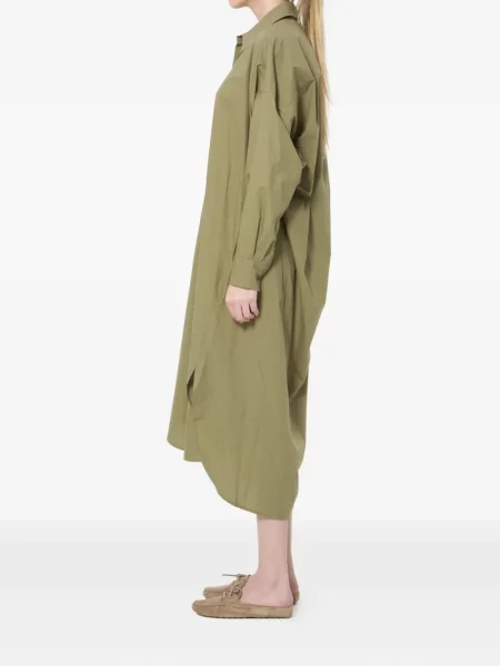 Rochie tip cămașă The Frankie Shop verde
