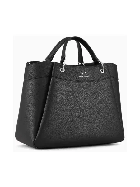 Torebka Armani Exchange skórzana czarna