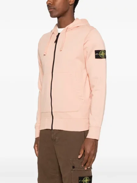 Hanorac cu glugă Stone Island cu strasuri roz