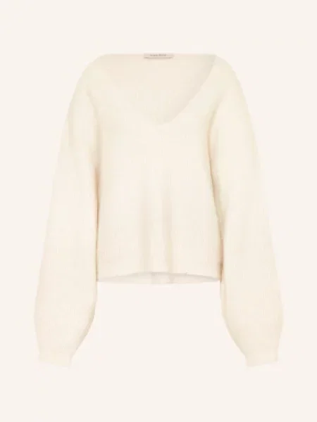 By Aylin Koenig Sweter Paris Z Dodatkiem Alpaki weiss biały