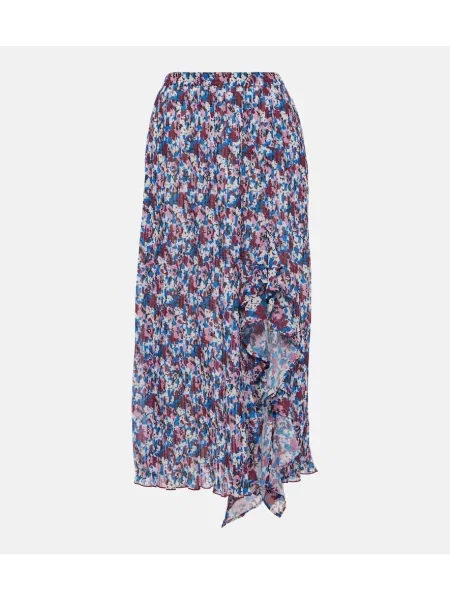 Fusta maxi Ganni din satin negru