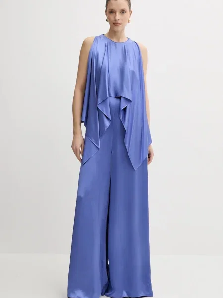 Pinko kezeslábas kerek nyakkivágású lila