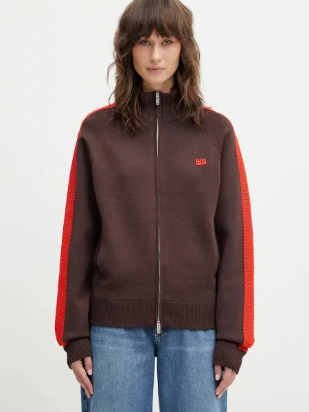 Wales Bonner cardigan Tide Track Top light maro