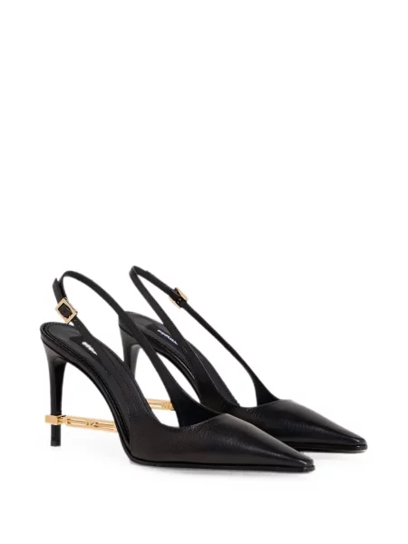 Pantofi cu toc Dsquared2 slingback negru