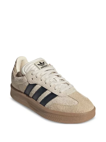 Sneakerși Adidas Samba cu dungi din piele de căprioară gri