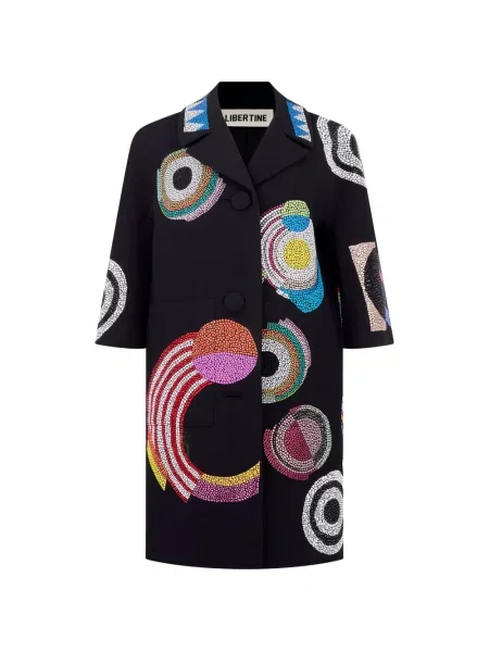 Palton Libertine de cristal negru