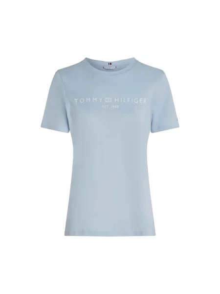 Koszulka Tommy Hilfiger z logo niebieska