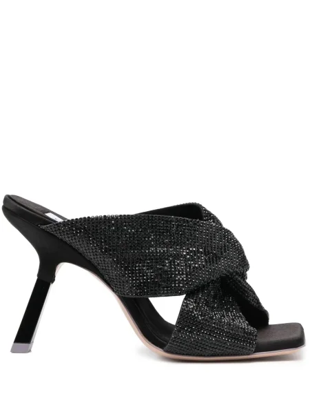 Sandale Sebastian Milano de cristal negru