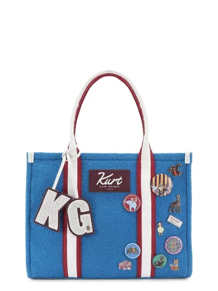 Kurt Geiger London kabelka typu shopper dámska z kombinovaných materiálov modrá