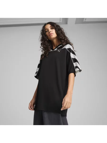 Koszulka piłkarska o luźnym kroju unisex FUTURE.PUMA.ARCHIVE czarna