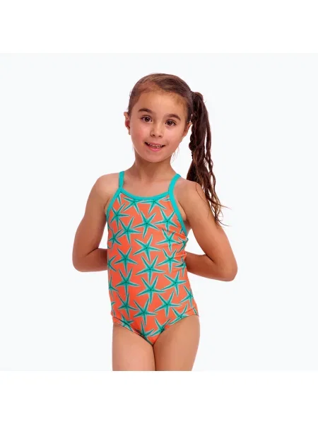 Gyerek egyrészes fürdőruha Funkita Printed One Piece stars below. Méret: 5 AUS