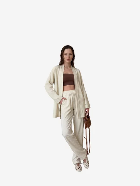 My fashion Házi ruha Zweiteiliges Set' bézs