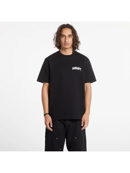 Tricou Carhartt WIP S/S University Script T-Shirt Black/ White XS alb