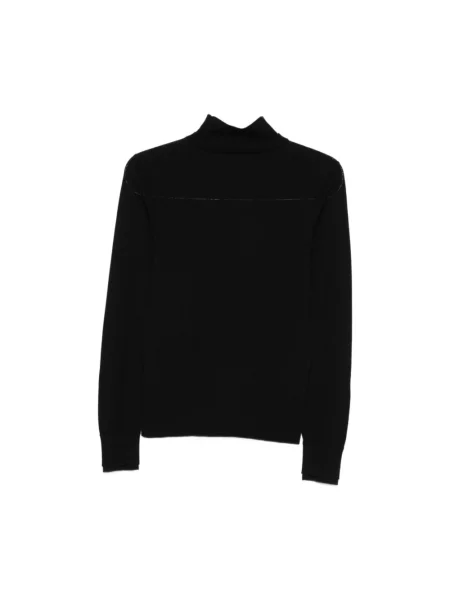 Sweter z golfem Seventy czarny