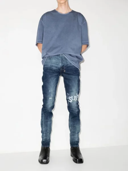 Blugi skinny Ksubi albastru