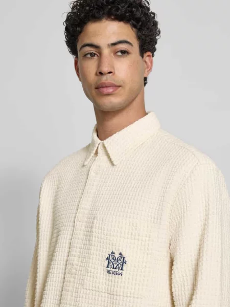 Koszula casualowa o kroju regular fit z wyhaftowanym logo Review