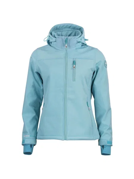 Geacă Peak Mountain softshell albastru