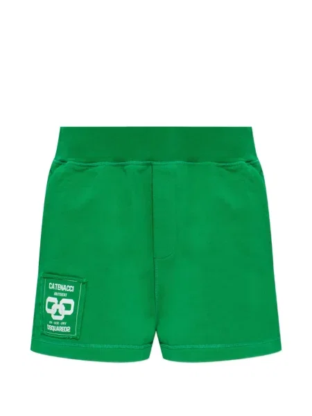 Mini pantaloni scurți Dsquared2 mini cu autograf verde