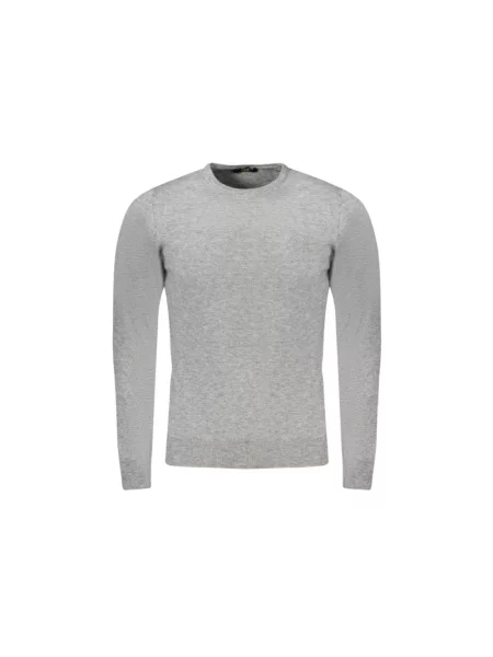 Sweter Cavalli Class z długim rękawem szary