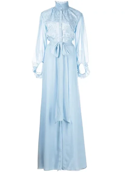 Rochie maxi Sachin & Babi lungă de costum albastru