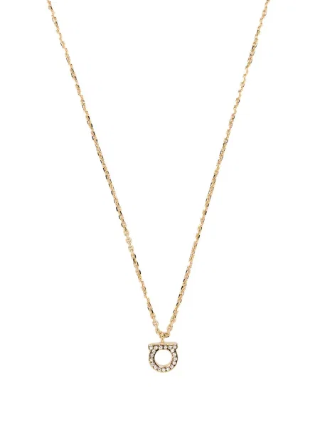 Colier Salvatore Ferragamo de cristal auriu