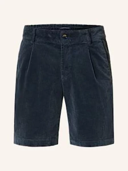 Strokesman's Manšestrové Šortky Slim Fit tmavě modrá