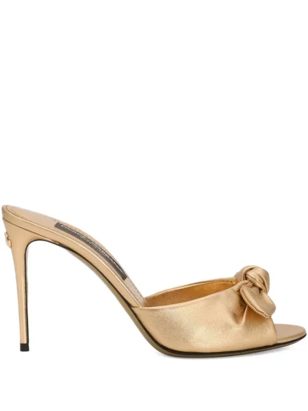 Sandale Dolce & Gabbana din piele galben