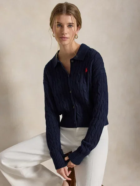 Polo Ralph Lauren Kardigán námornícka modrá