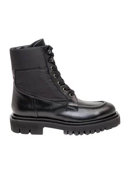 Buty do kostki Anna F. skórzane czarne