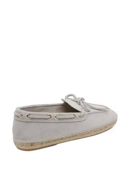 Pantofi loafer Paloma Barcelo din piele de căprioară alb