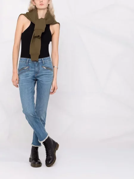 Džinsai Zadig&voltaire apkarpytas mėlyna