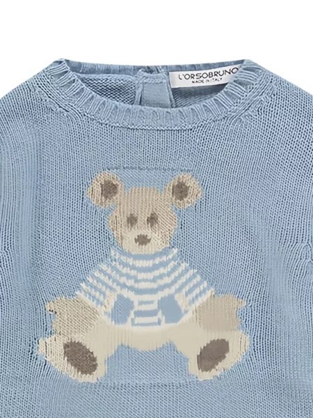Sweter dziecięcy L'orsobruno niebieski