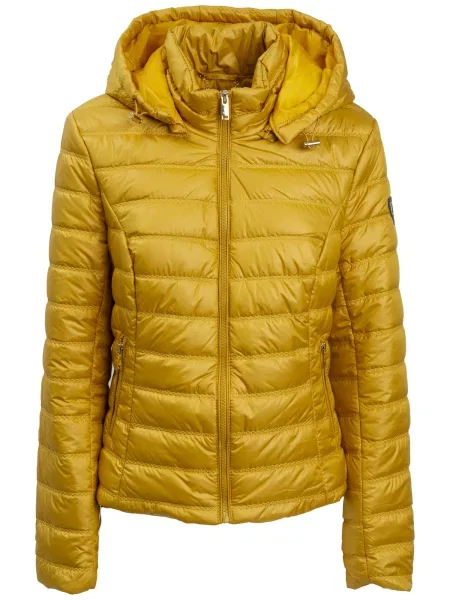 Influencer Geacă de iarnă curry galben