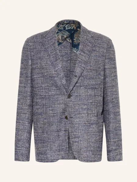 Etro Sako Regular Fit modrá / světle šedá