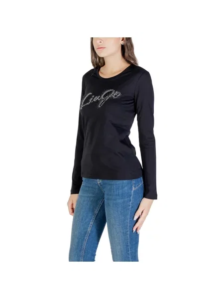 Tričko s dlouhým rukávem Liu Jo s dlouhými rukávy černé