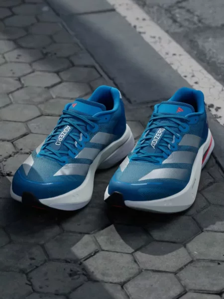 Маратонки Adidas Adizero с връзки с дантела синьо