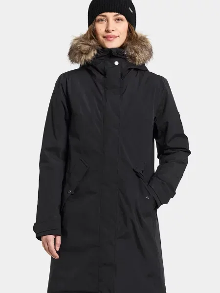 Didriksons Parka Erna Kobiety jednolity 34 niebieski