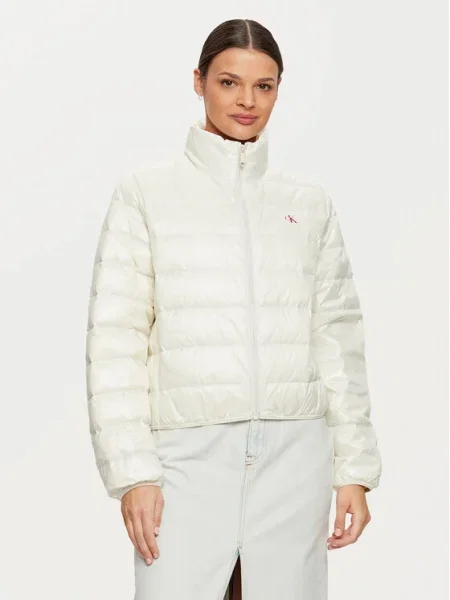 Calvin Klein Jeans Пухено яке Екрю бежово