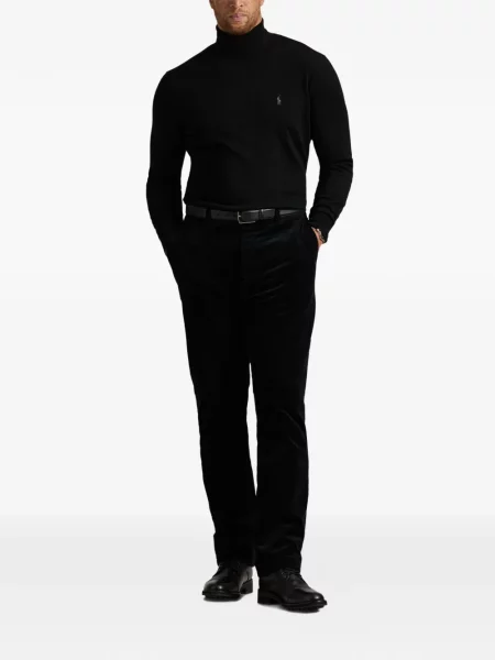Șosete Polo Ralph Lauren cu model herringbone cu broderie plasă albastru