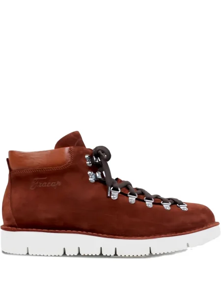 Trekking gležnjače Fracap s vezicama od brušene kože smeđa