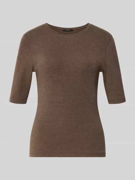 T-shirt o kroju slim fit z dodatkiem wełny model Sorela' Opus