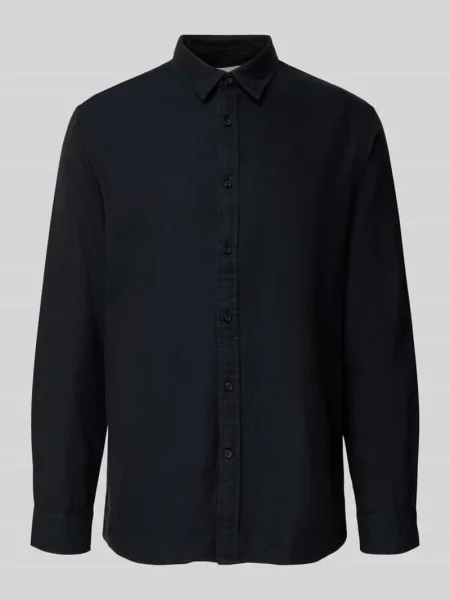 Koszula casualowa o kroju regular fit z czystej bawełny model ‘NOAH’ Selected Homme czarna