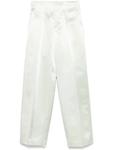 Pantaloni Philosophy Di Lorenzo Serafini din satin verde