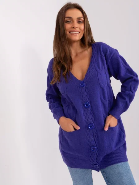 Pulover Wool Fashion Italia violet