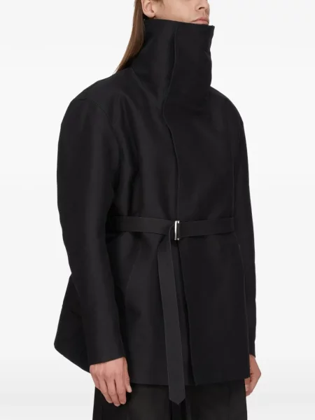 Cu centură geacă Rick Owens negru