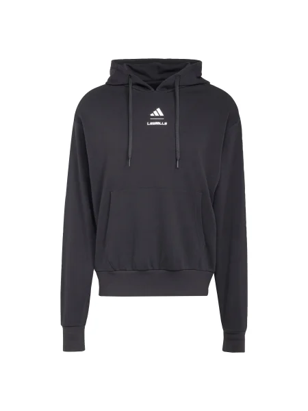 ADIDAS PERFORMANCE Hanorac sport Les Mills negru alb