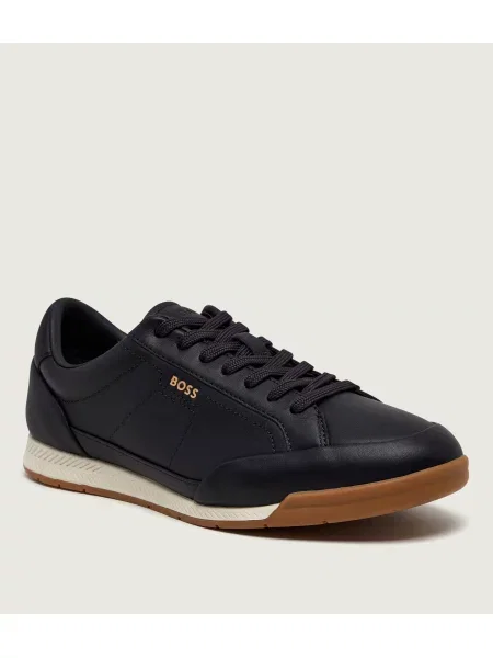 BOSS BLACK Teniși din piele Nitan_Lowp_lt negru