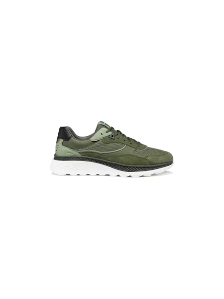 Sneakersy Geox skórzane zielone