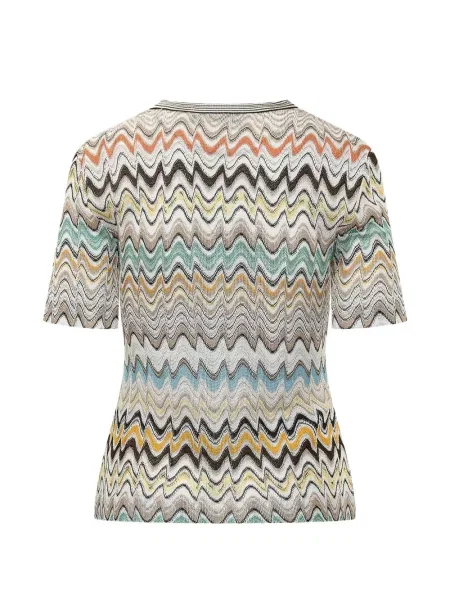 Top Missoni tricotate cu decolteu în V